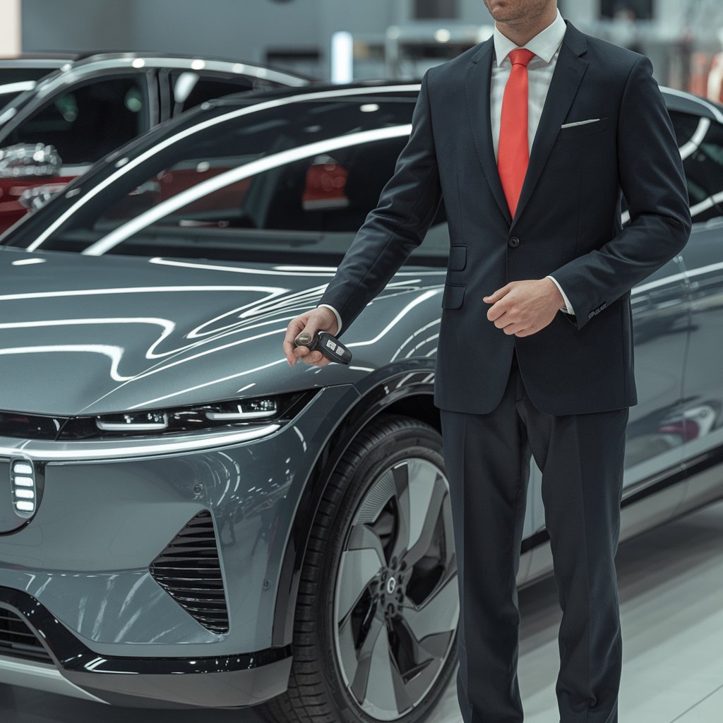 a-photo-of-a-car-salesman-standing-next-to-a-sleek-o0mj2Z8cS9q82RbYMzs3xA-JBf3OmahQvCWn-mqGOaQzA
