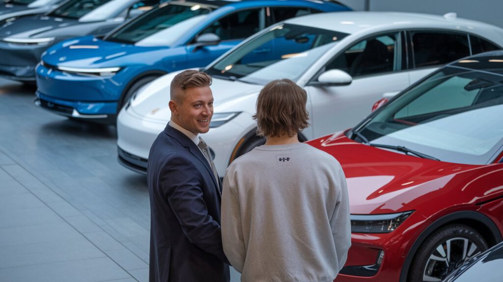 a-photo-of-a-car-salesman-standing-besid_DyVAADEqQc2og10aUOoSEQ_9Sqvsc9eTbaMTEeC4s2SGg